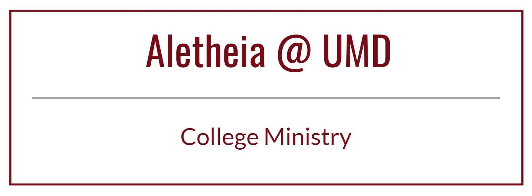 @UMD Banner